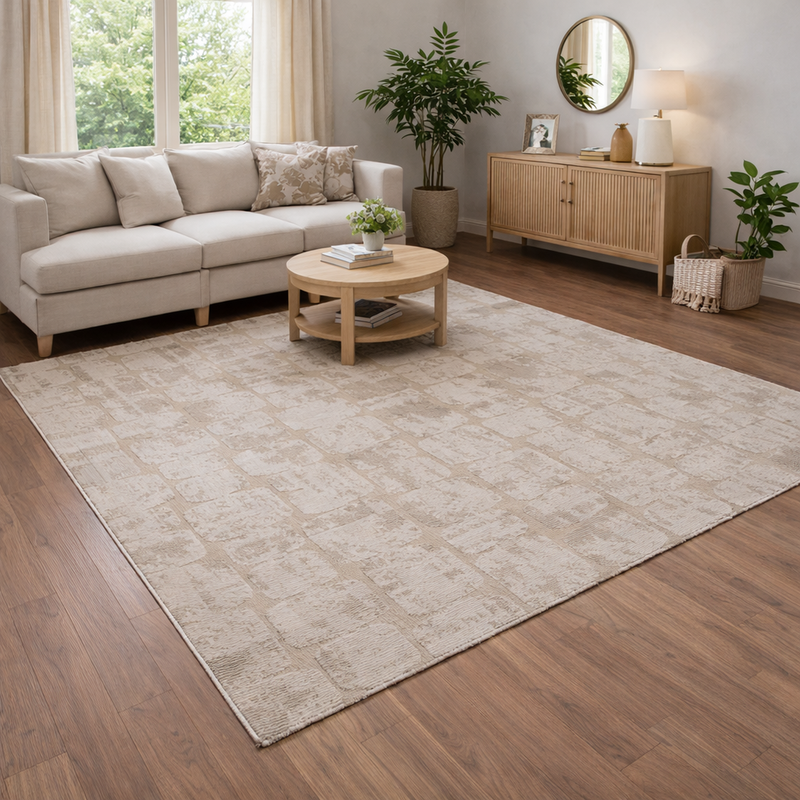 Teppich Modern Wohnzimmer Schlafzimmer Rechteck 3D Effekt Hoch&Tief Pflegeleicht-zoom-