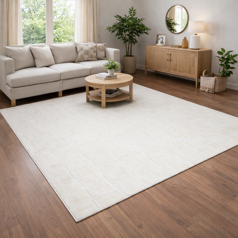 Teppich Modern Wohnzimmer Schlafzimmer Rechteck 3D Effekt Hoch&Tief Pflegeleicht-zoom-