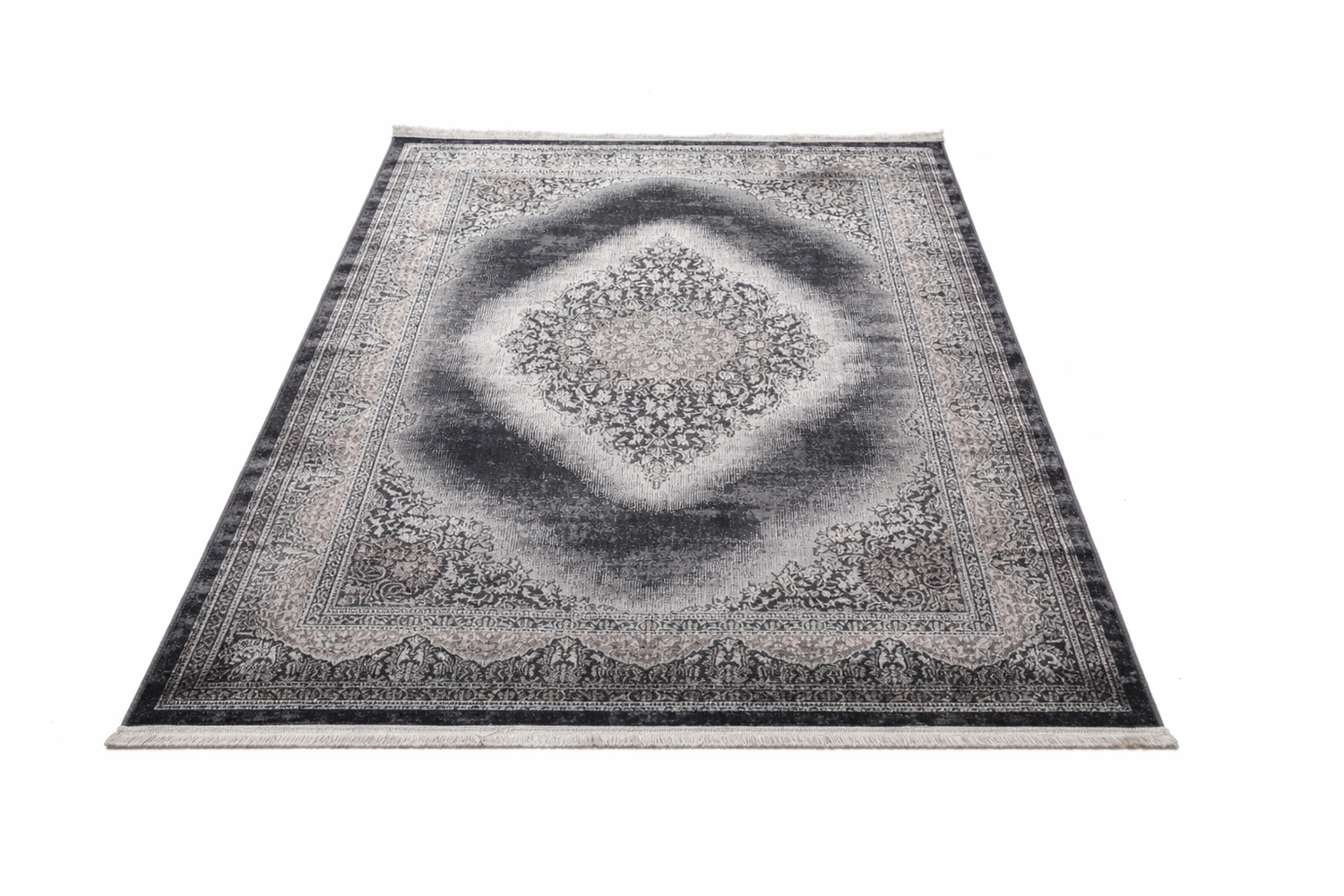 Teppich Kurzflor Moderner Teppich mit Ornament-Muster – Pflegeleicht & Robust – Für Fußbodenheizung geeignet