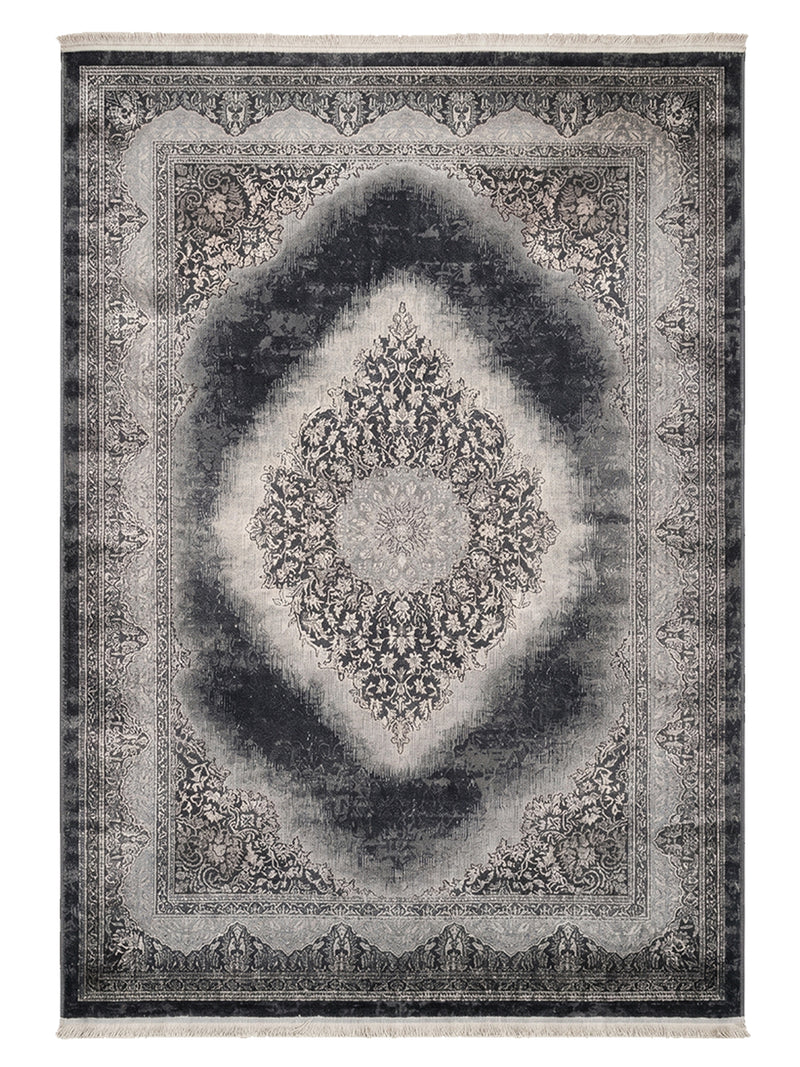 Teppich Kurzflor Moderner Teppich mit Ornament-Muster – Pflegeleicht & Robust – Für Fußbodenheizung geeignet-zoom-