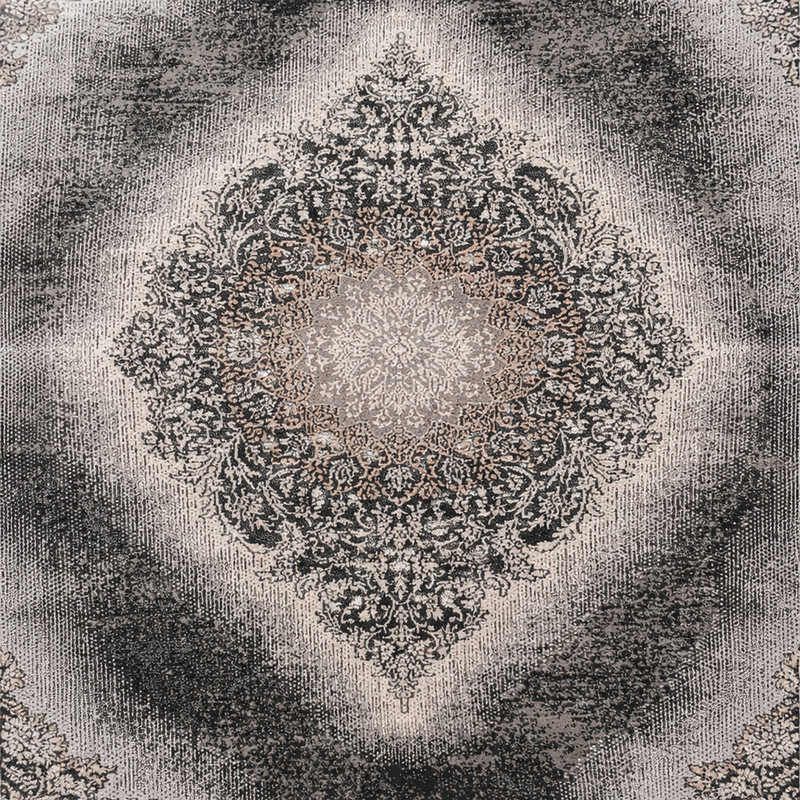 Teppich Kurzflor Moderner Teppich mit Ornament-Muster – Pflegeleicht & Robust – Für Fußbodenheizung geeignet-zoom-