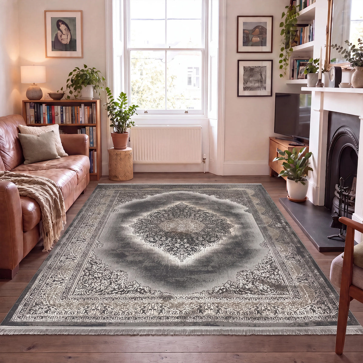 Teppich Kurzflor Moderner Teppich mit Ornament-Muster – Pflegeleicht &