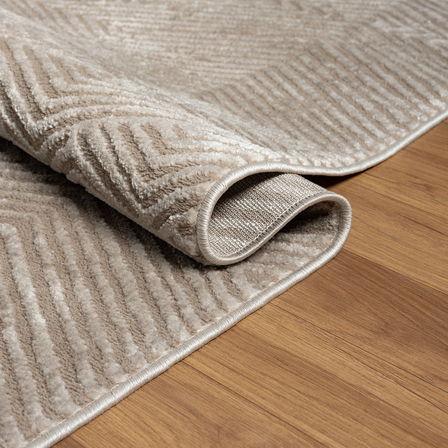 Teppich Kurzflor Wohnzimmer Rauten Hochtief-Muster/ 3D-Effekt Schlafzimmer Boho-zoom-9