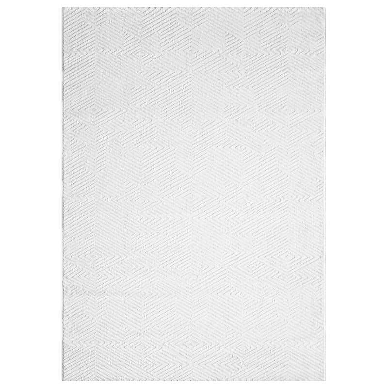 Teppich Kurzflor Wohnzimmer Rauten Hochtief-Muster/ 3D-Effekt Schlafzimmer Boho-zoom-