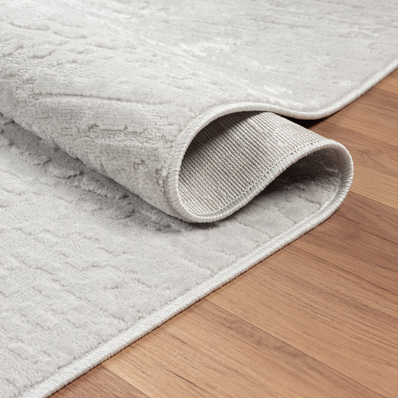 Living room rug, short pile, bedroom runner, high-low pattern/3D effect, Boho-zoom-