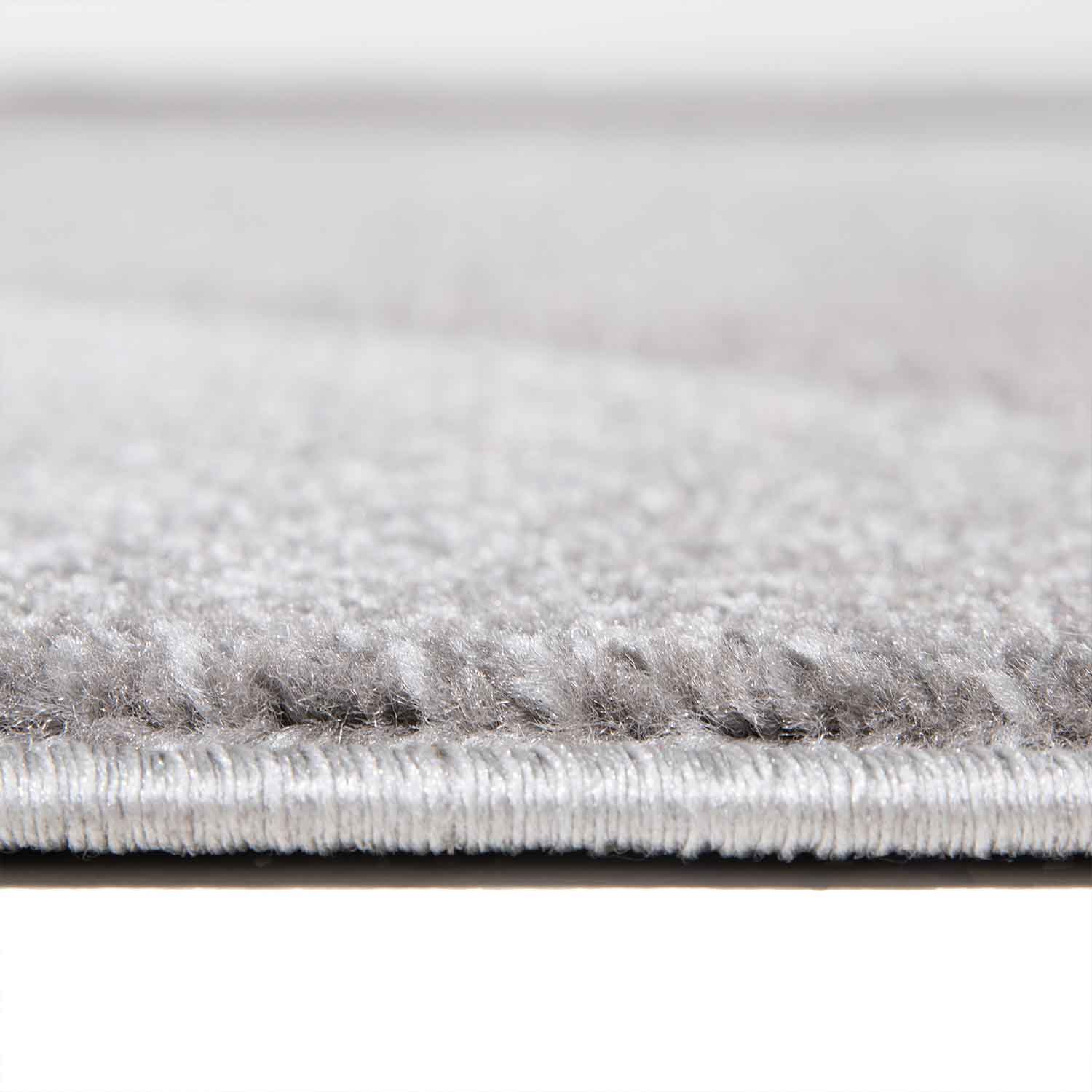 Designer Teppich Modern Geometrische Muster Kurzflorig Grau Schwarz Weiß Meliert-zoom-4