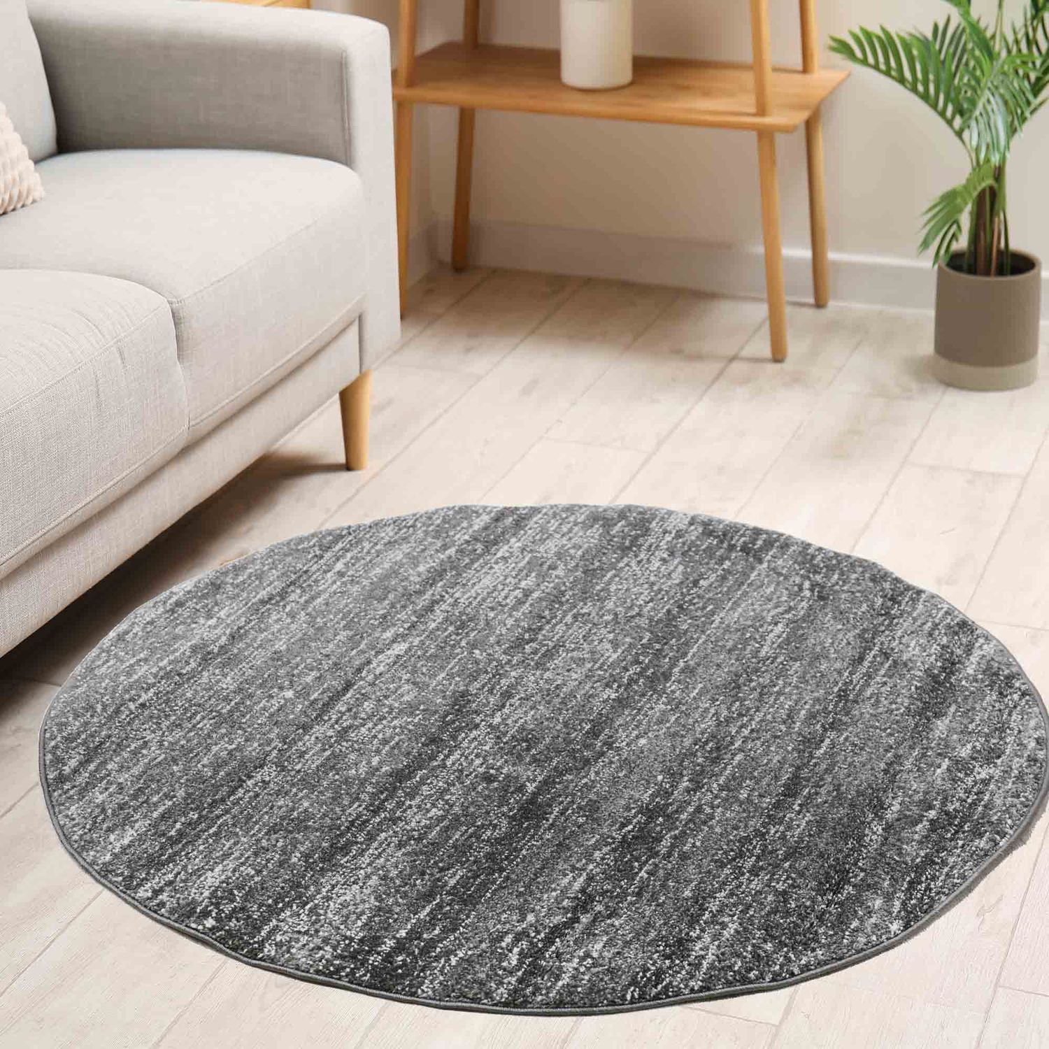 Modern Grey Melange Rug for Living Room, Children's Room, Bedroom, Hallway, and Kitchen-5