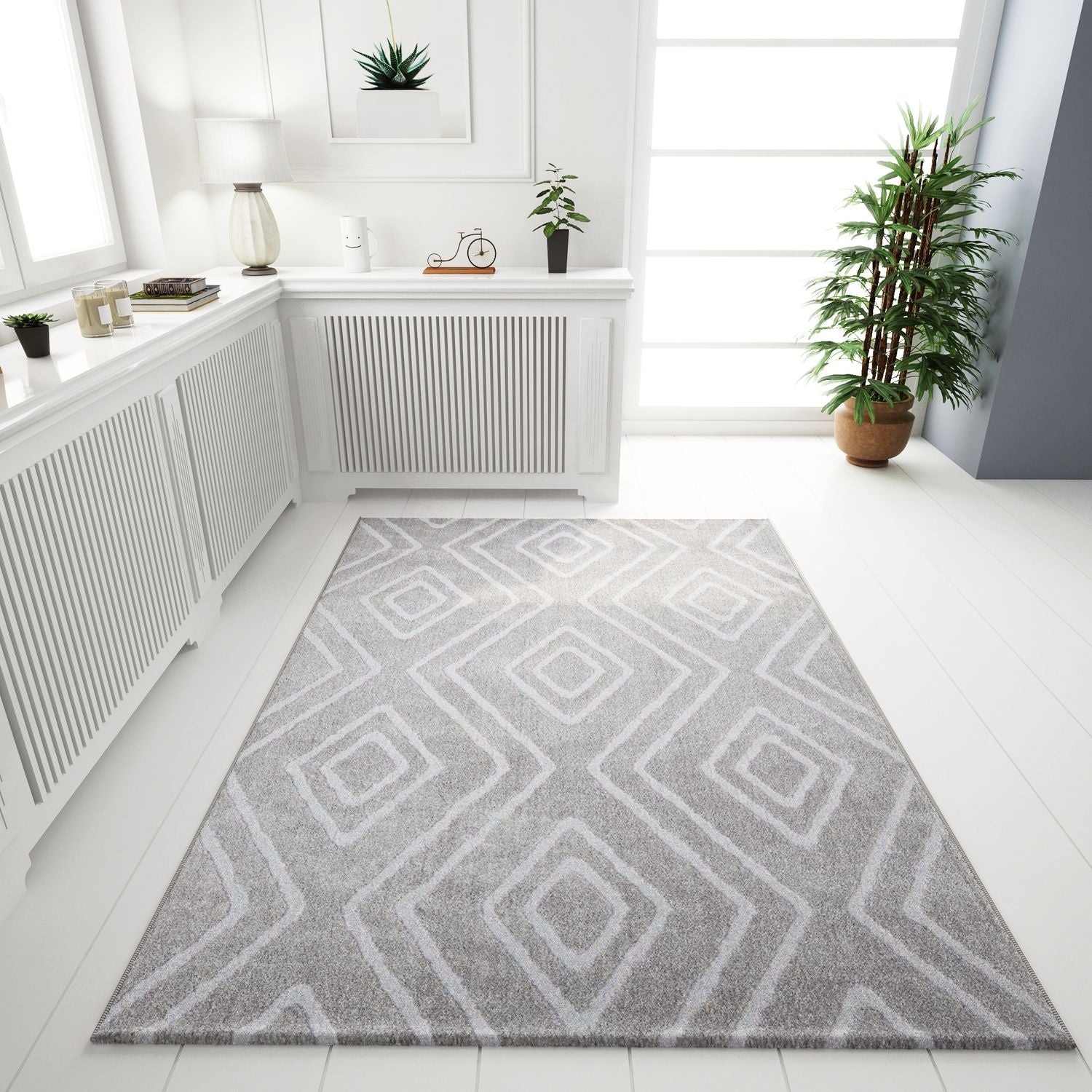 Teppich Modern Super Weich Wohnzimmer Teppich, 3D Effekt, Skandinavisch-zoom-8