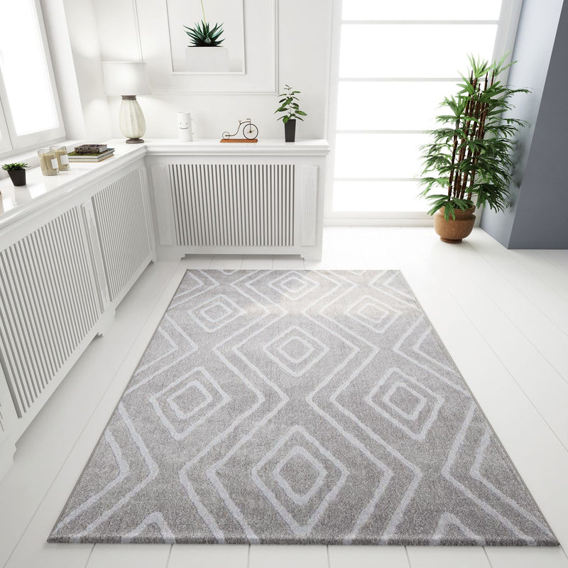 Teppich Modern Super Weich Wohnzimmer Teppich, 3D Effekt, Skandinavisch-zoom-