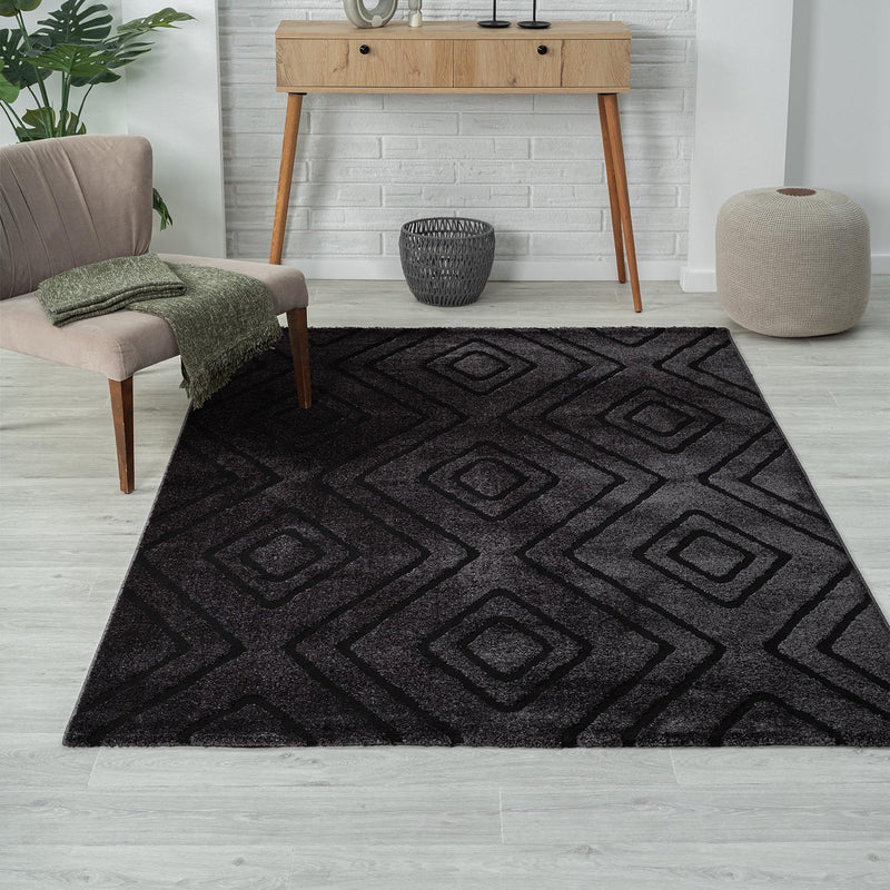 Modern Rug, Super Soft Living Room Rug, 3D Effect, High Pile, Long Pile, Scandinavian, Robust-zoom-