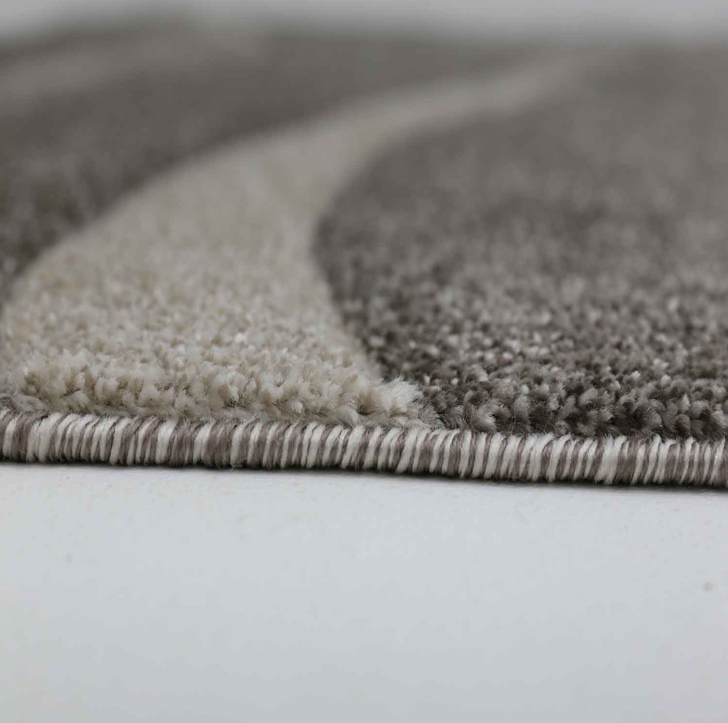 Designer rug, checkered, modern, trendy, hand-cut contours in various color variations-zoom-9