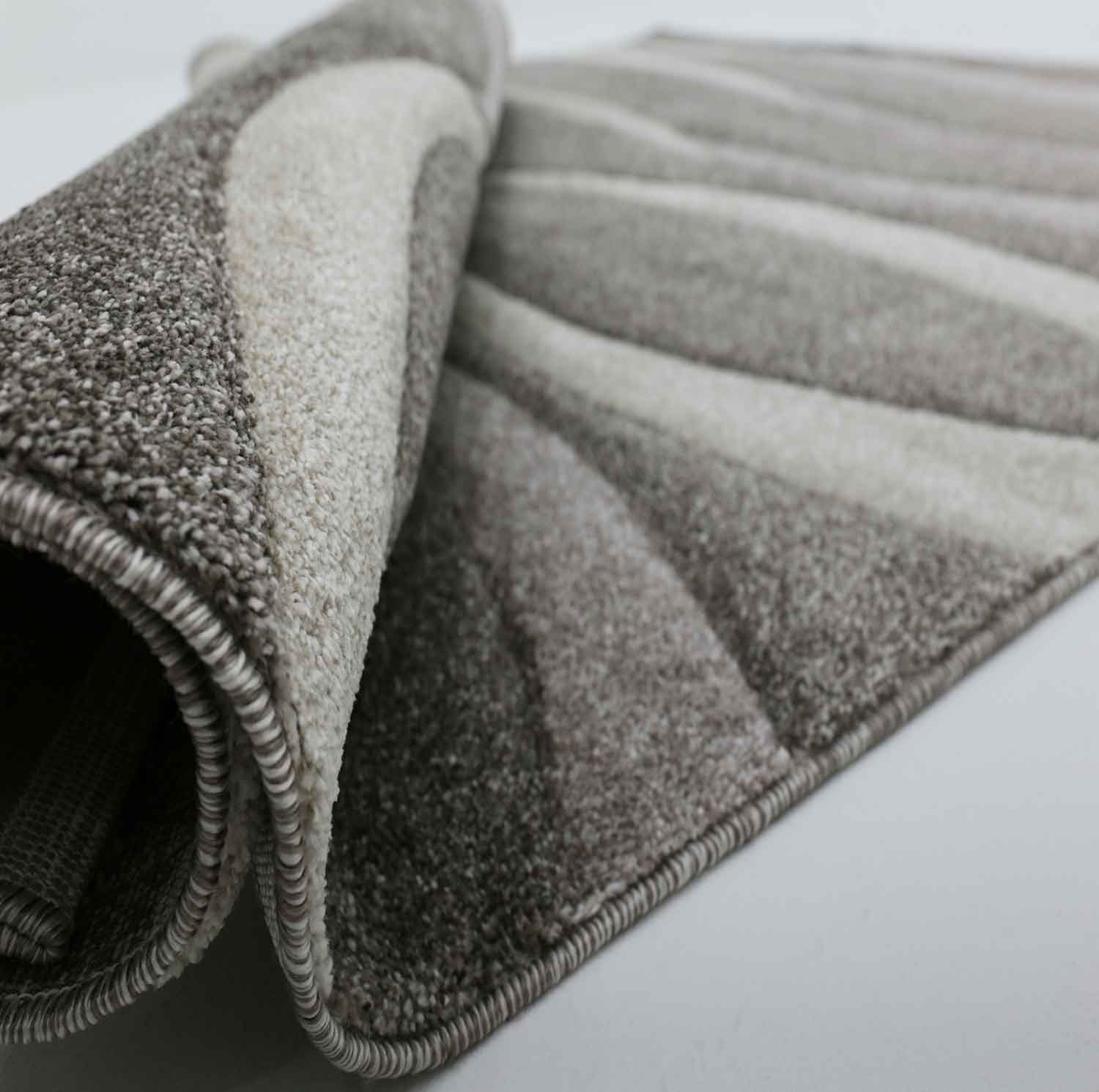 Designer rug, checkered, modern, trendy, hand-cut contours in various color variations-zoom-10