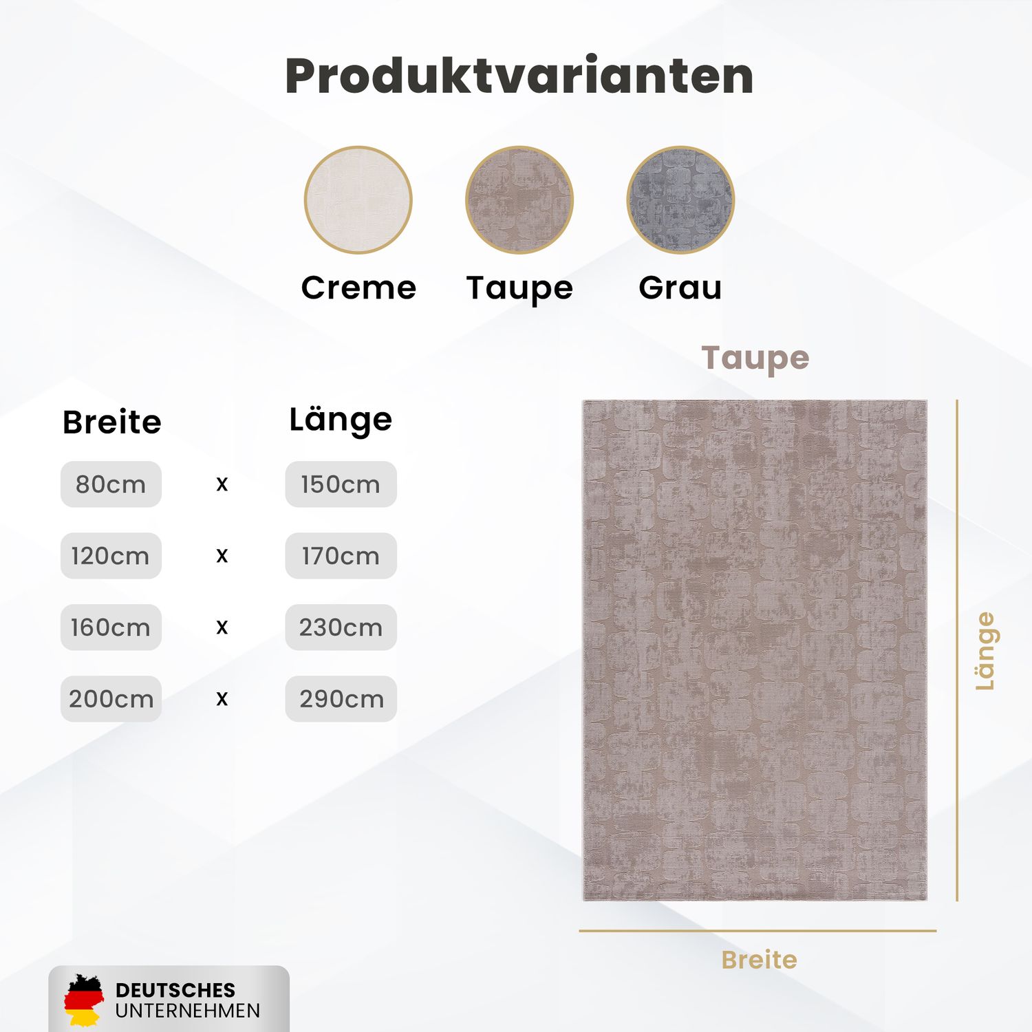 Teppich Modern Wohnzimmer Schlafzimmer Rechteck 3D Effekt Hoch&Tief Pflegeleicht-zoom-10