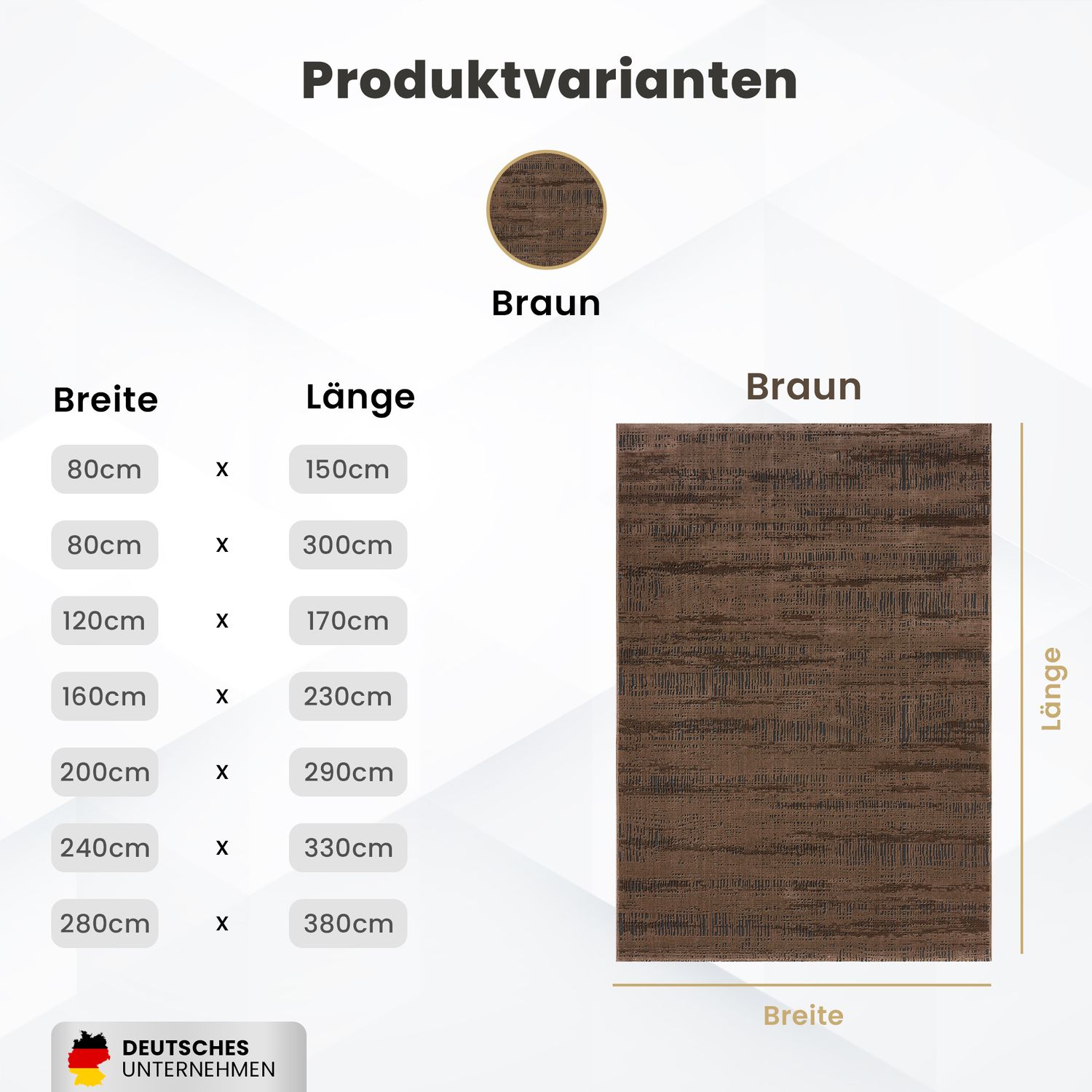 Teppich Modern Wohnzimmer Schlafzimmer Boho 3D Effekt Hoch&Tief Pflegeleicht in Braun und Anthrazit-7