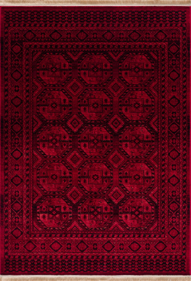 Teppich Home ROYAL Dunkelrot im Vintage-Orient Stil“– Hochwertig & Pflegeleicht-zoom-