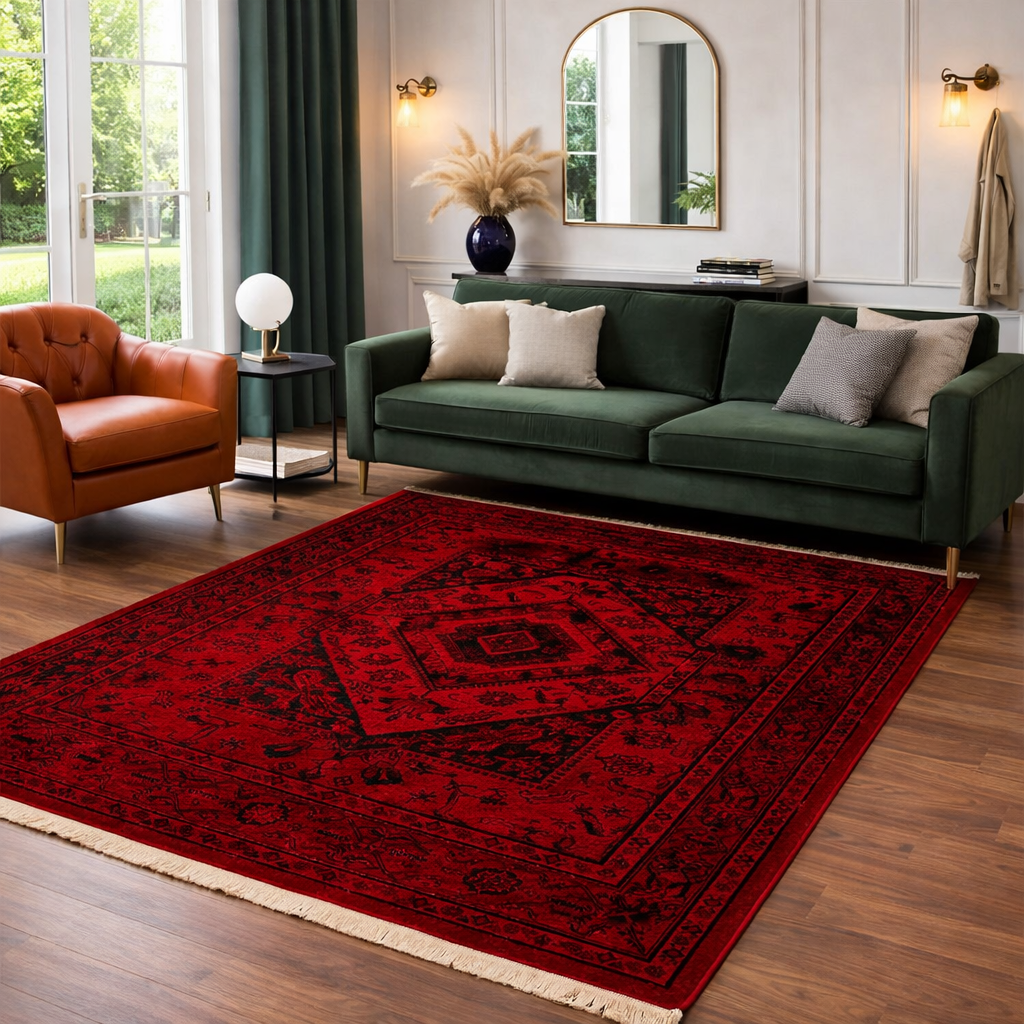 Teppich Home ROYAL Dunkelrot im Vintage-Orient Stil“– Hochwertig & Pflegeleicht-16
