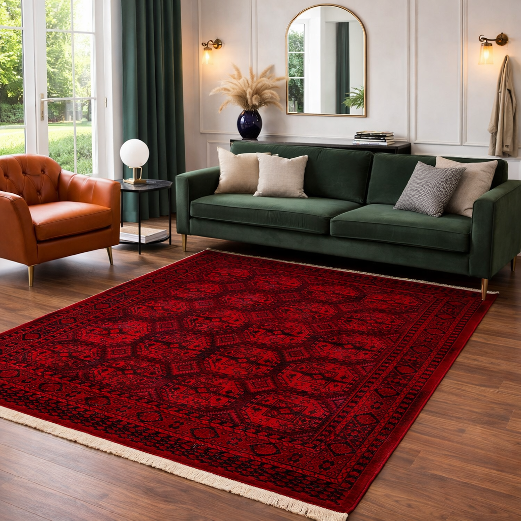 Teppich Home ROYAL Dunkelrot im Vintage-Orient Stil“– Hochwertig & Pflegeleicht-9