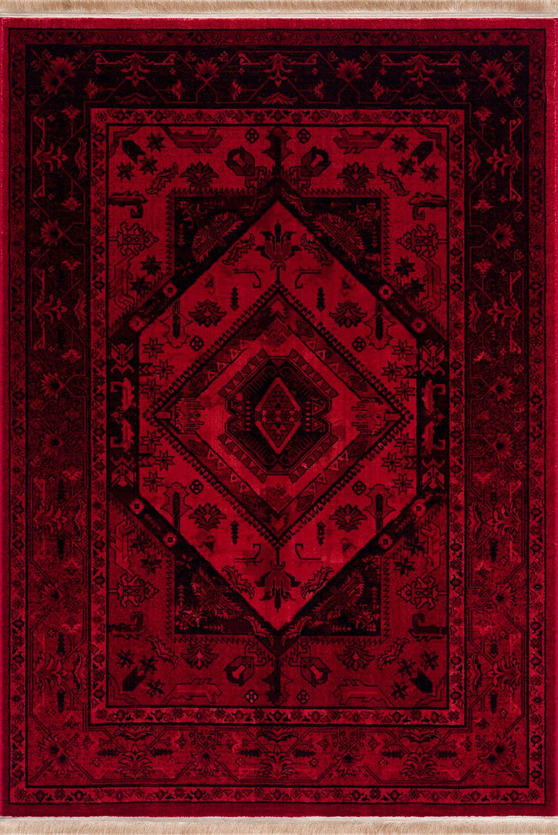 Teppich Home ROYAL Dunkelrot im Vintage-Orient Stil“– Hochwertig & Pflegeleicht-zoom-