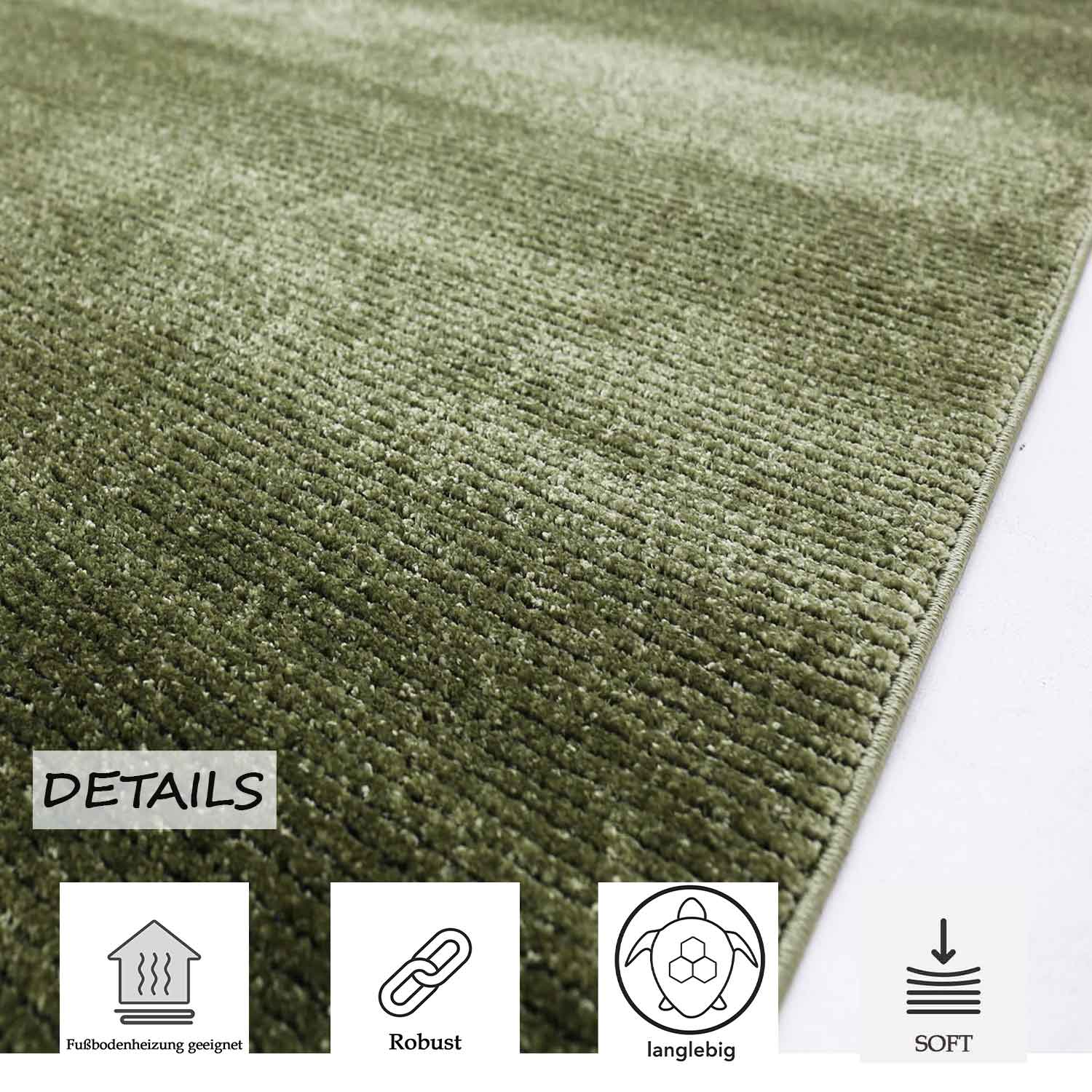 Teppich Streifen mit konturenschnitt Modern für Wohnzimmer, Schlafzimmer, Kinderzimmer-zoom-3