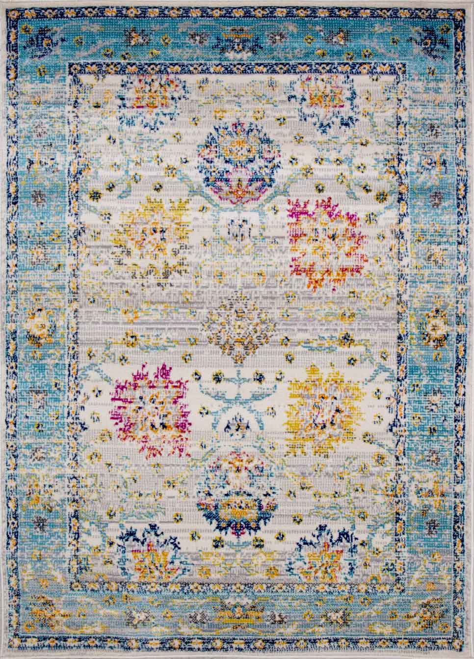 Teppich Wohnzimmer Kurzflor Designer Teppich Creme Neu-zoom-4