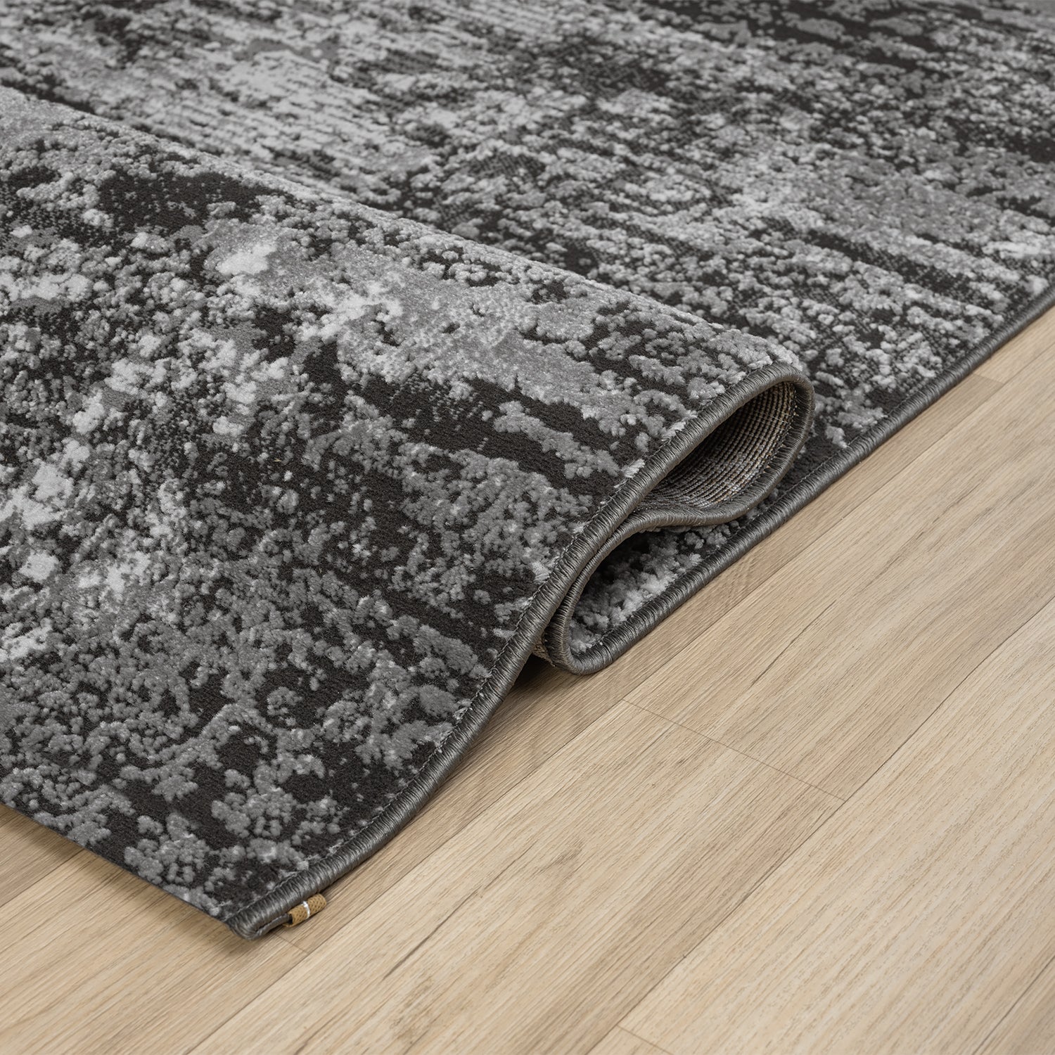 Living room/bedroom rug, vintage look, short pile rug with a distressed pattern-zoom-3