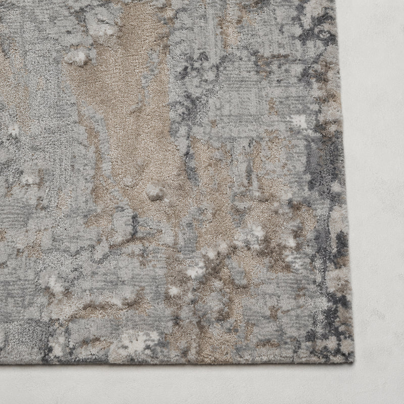 Teppich Wohnzimmer / Schlafzimmer Vintage Look Teppich Kurzflor Used Muster-zoom-