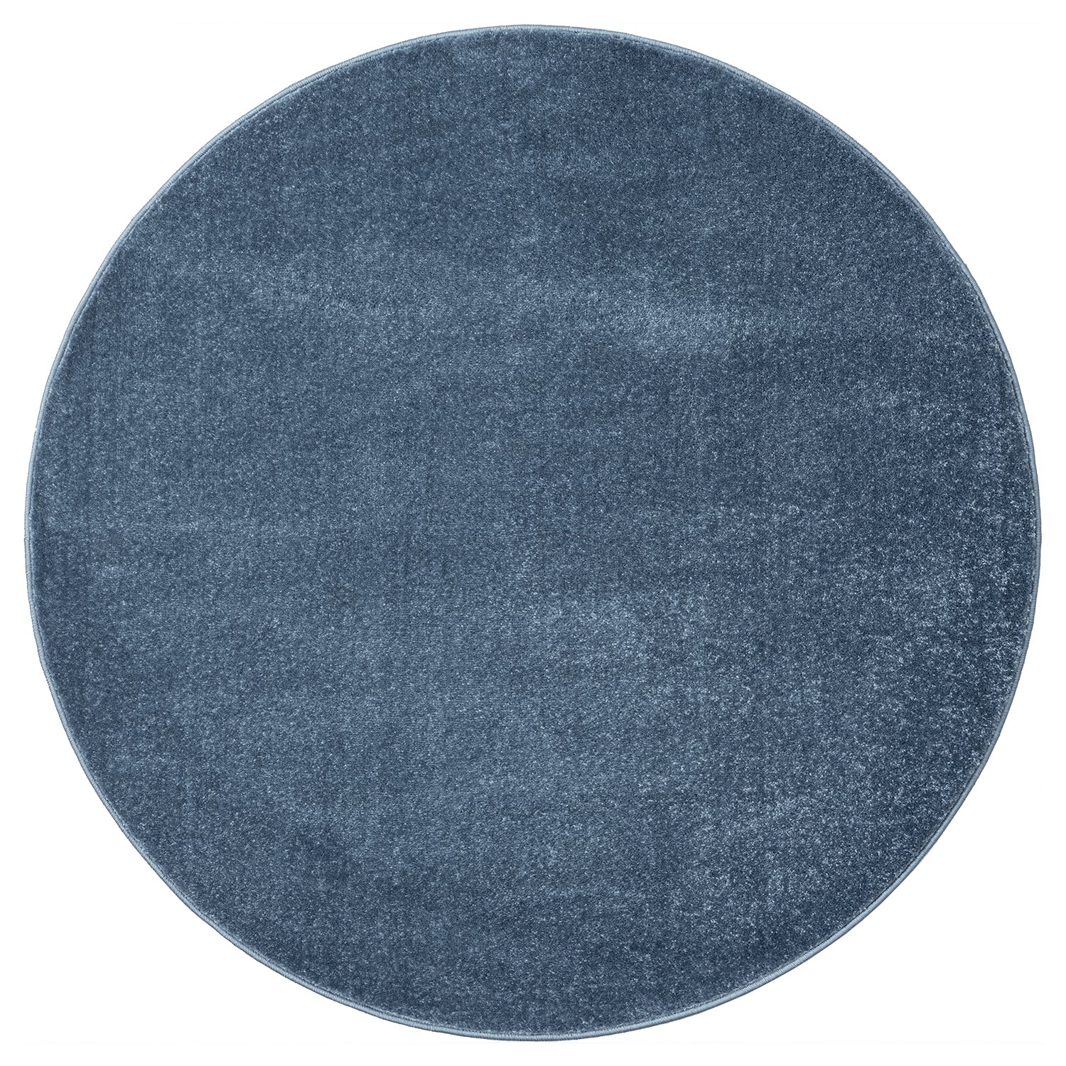 Teppich rund Wohnzimmer Kurzflor Einfarbig für Schlafzimmer kinderzimmer weich Rund-zoom-3