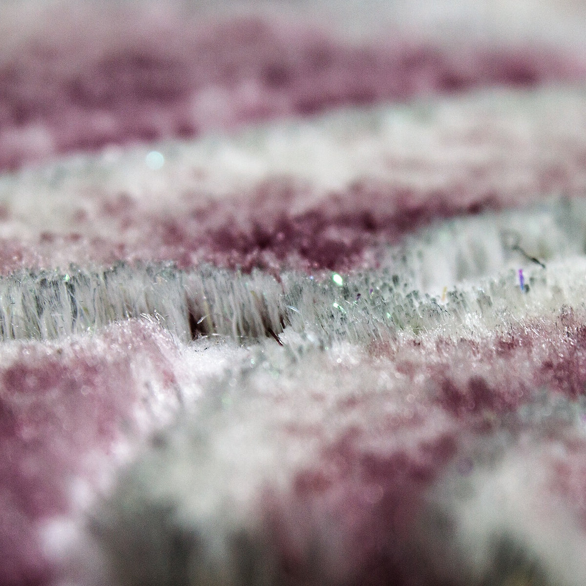 Living room rug floral rose pattern in pink, hot pink, cream, gray, black, anthracite with glossy fiber-zoom-14