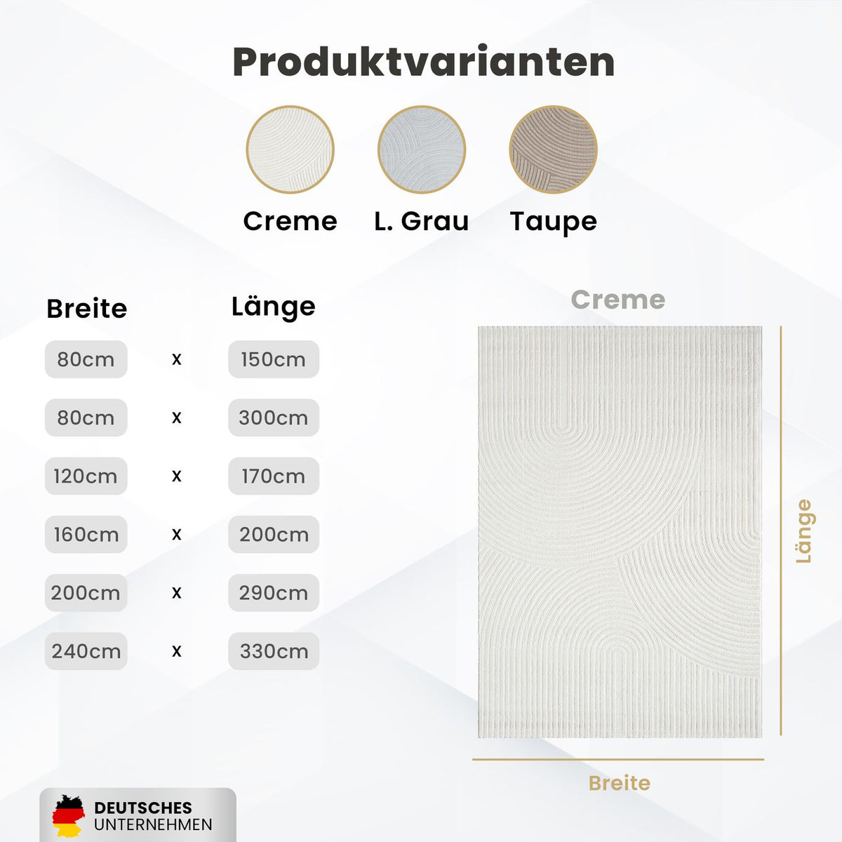 Teppich Wohnzimmer Kurzflor Schlafzimmer Wellen Hochtief-Muster/ Boho Sakndi-16