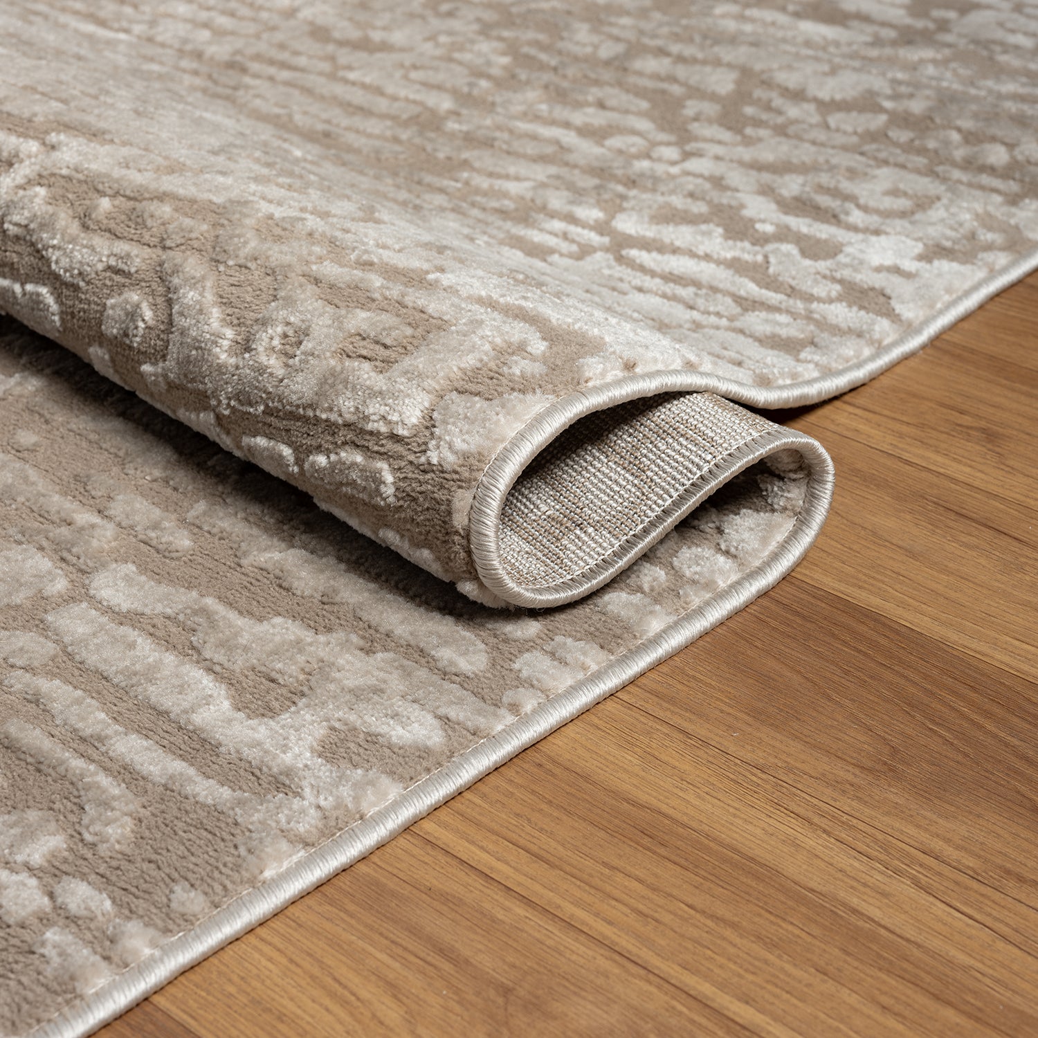 Living room rug, short pile, bedroom runner, high-low pattern/3D effect, Boho-9