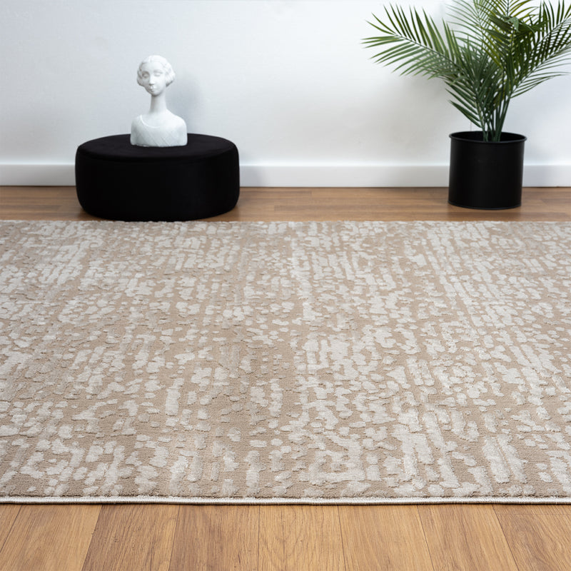 Living room rug, short pile, bedroom runner, high-low pattern/3D effect, Boho-zoom-