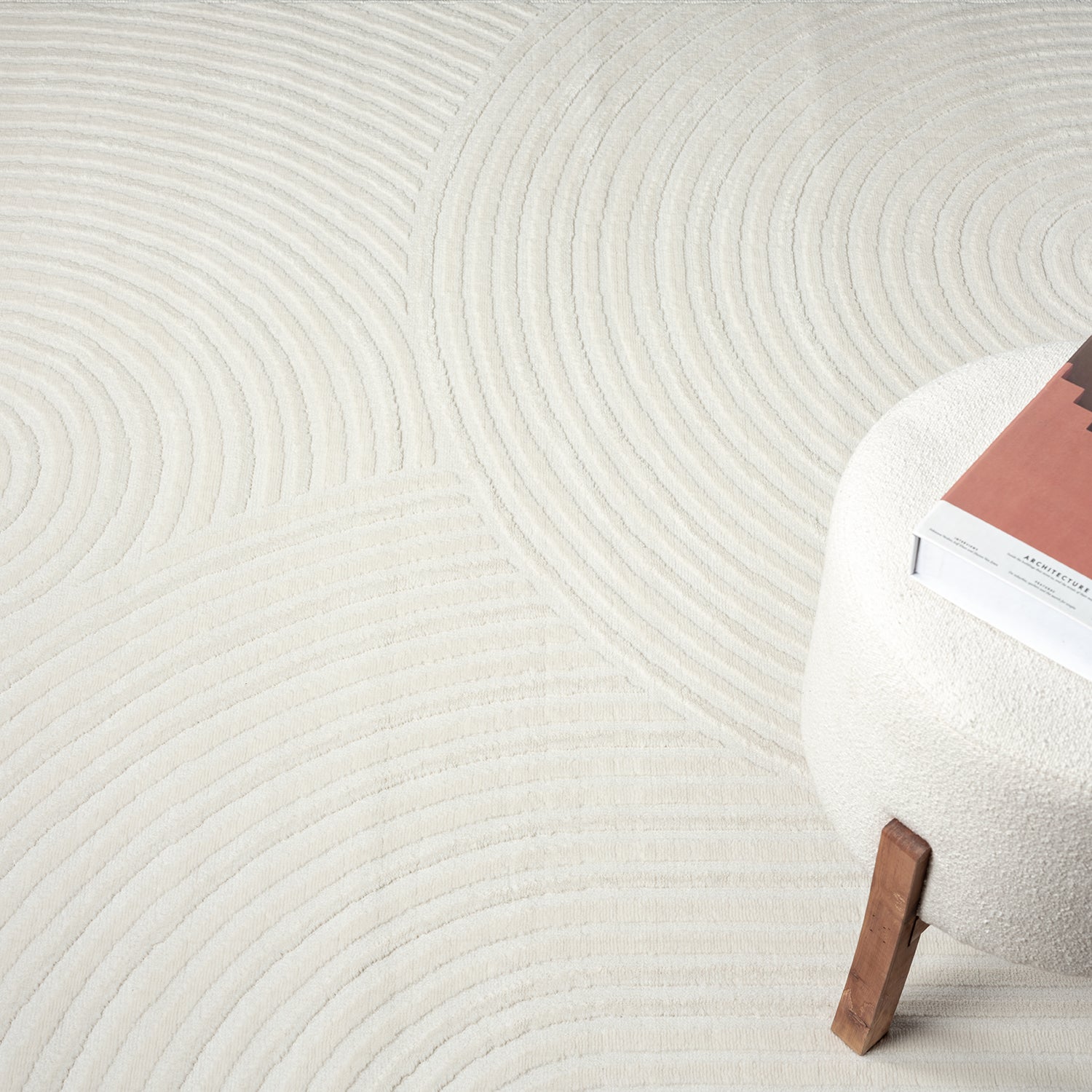 Teppich Wohnzimmer Kurzflor Schlafzimmer Wellen Hochtief-Muster/ Boho Sakndi-zoom-13