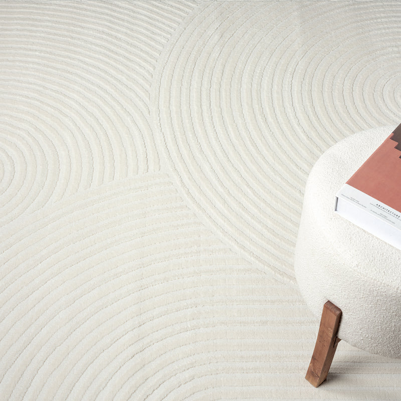 Teppich Wohnzimmer Kurzflor Schlafzimmer Wellen Hochtief-Muster/ Boho Sakndi-zoom-