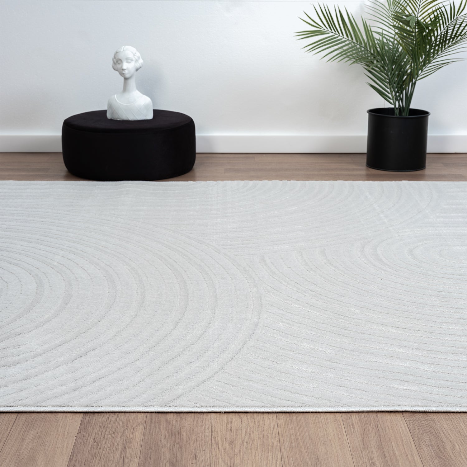 Teppich Wohnzimmer Kurzflor Schlafzimmer Wellen Hochtief-Muster/ Boho Sakndi-zoom-9