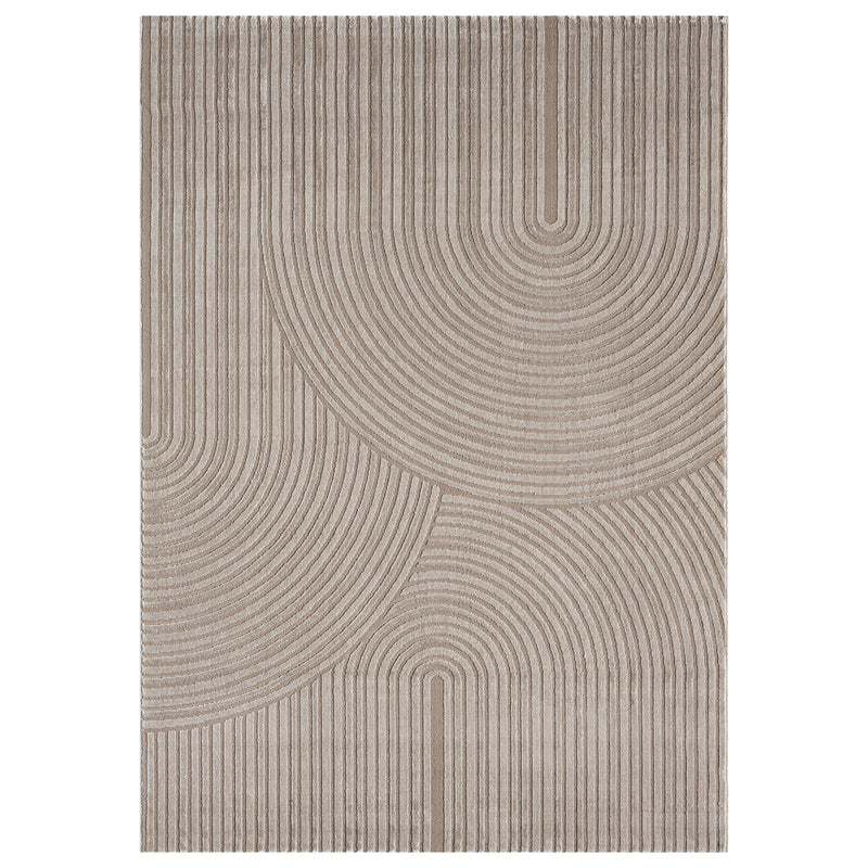 Teppich Wohnzimmer Kurzflor Schlafzimmer Wellen Hochtief-Muster/ Boho Sakndi-zoom-