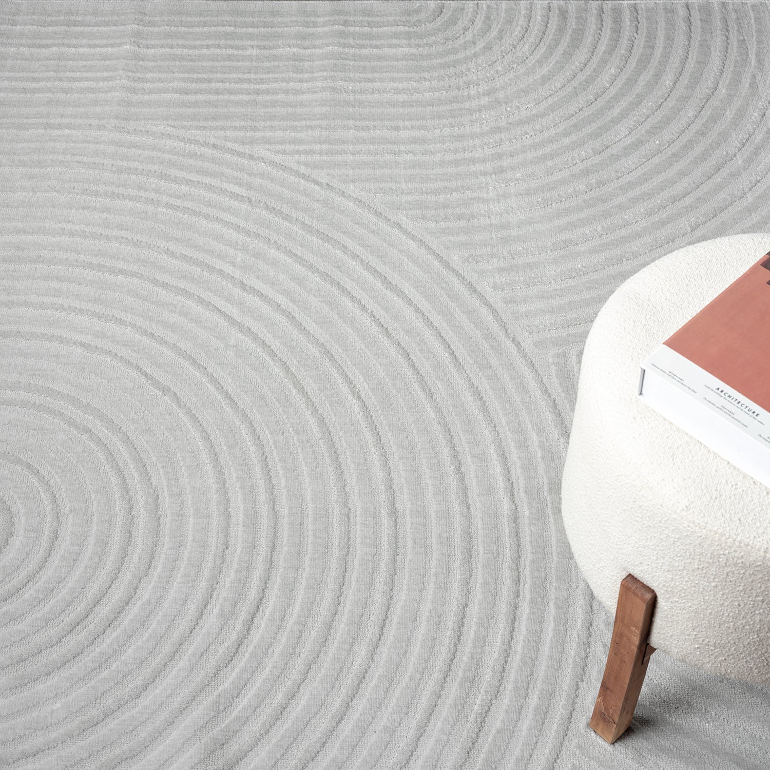 Teppich Wohnzimmer Kurzflor Schlafzimmer Wellen Hochtief-Muster/ Boho Sakndi-zoom-8