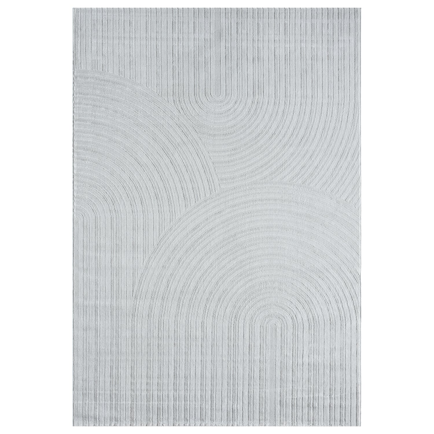 Teppich Wohnzimmer Kurzflor Schlafzimmer Wellen Hochtief-Muster/ Boho Sakndi-zoom-11