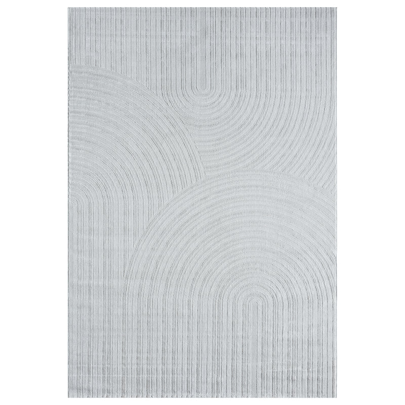 Teppich Wohnzimmer Kurzflor Schlafzimmer Wellen Hochtief-Muster/ Boho Sakndi-zoom-