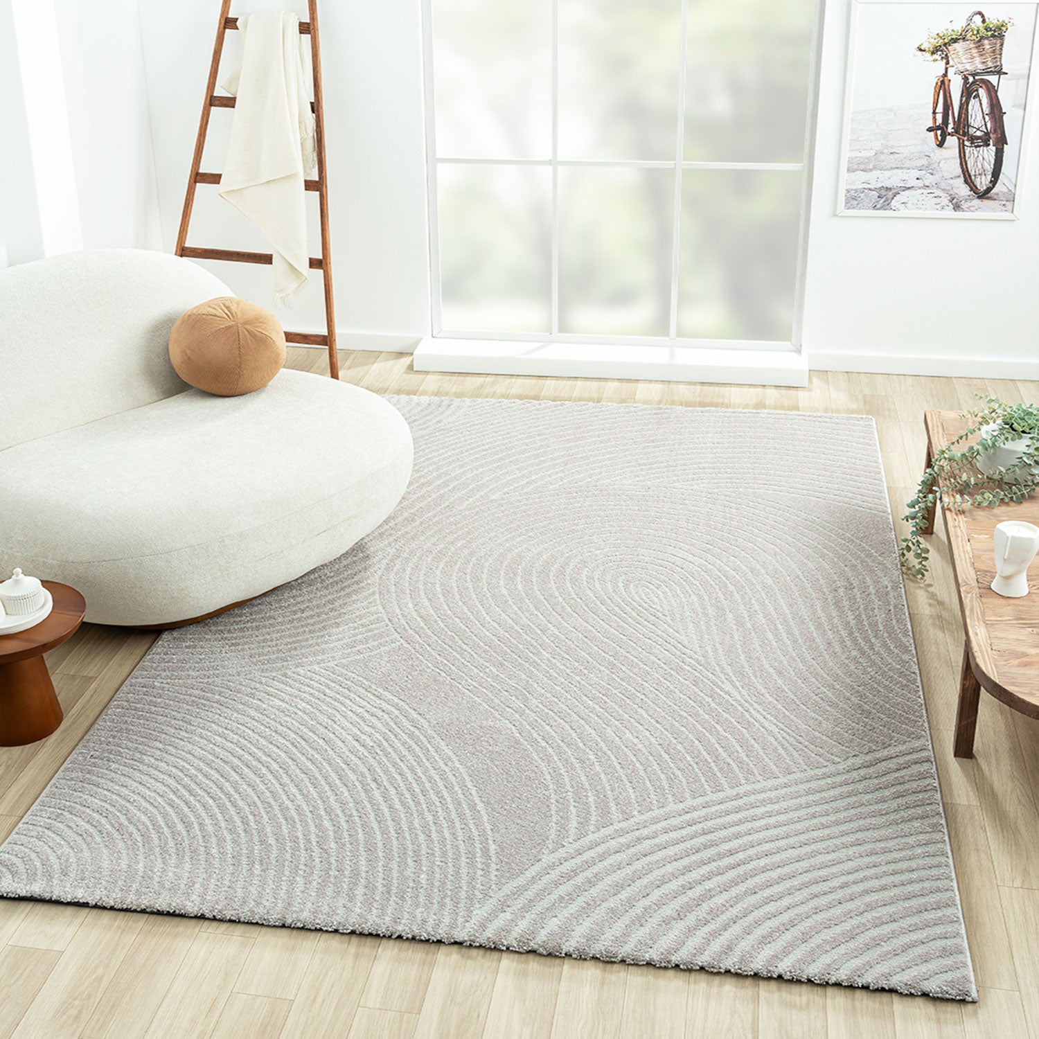 Modern Boho Pattern Living Room Rug, Super Soft, High Quality, Scandinavian