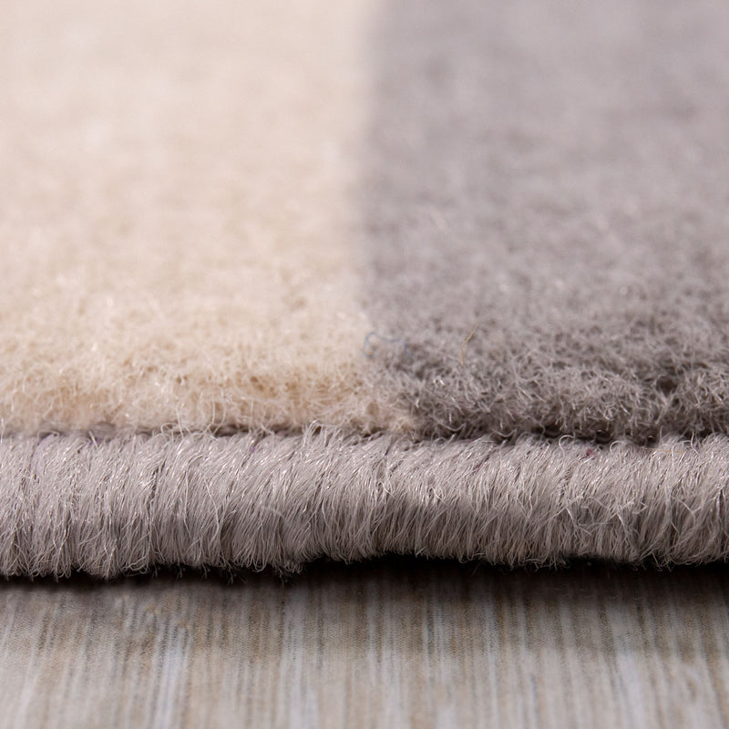 Teppich Wohnzimmer Schlafzimmer Flur Teppich Dreiecksmuster Blau-zoom-