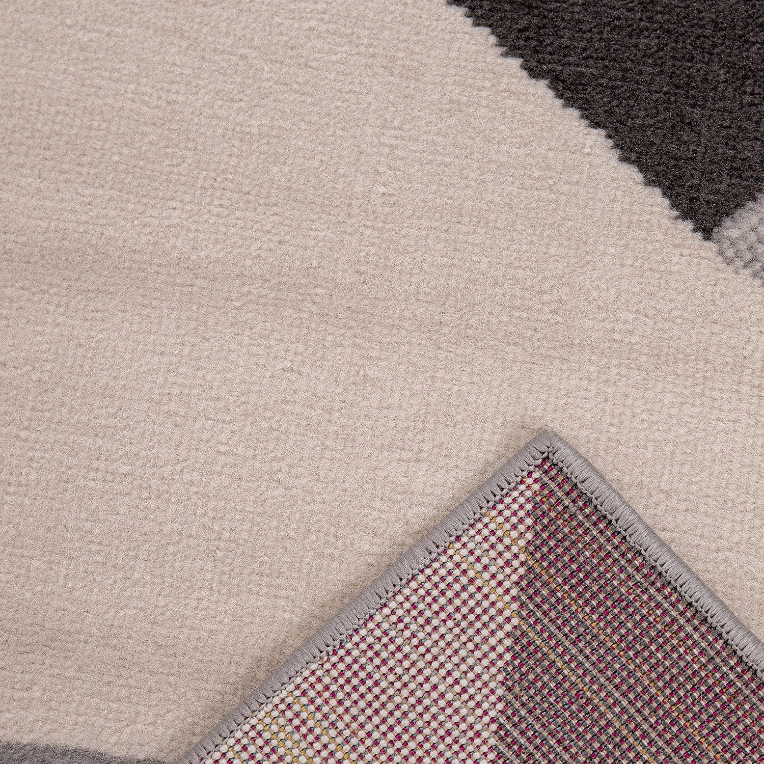 Teppich Wohnzimmer Schlafzimmer Flur Teppich Geometrisches Muster Blau-2