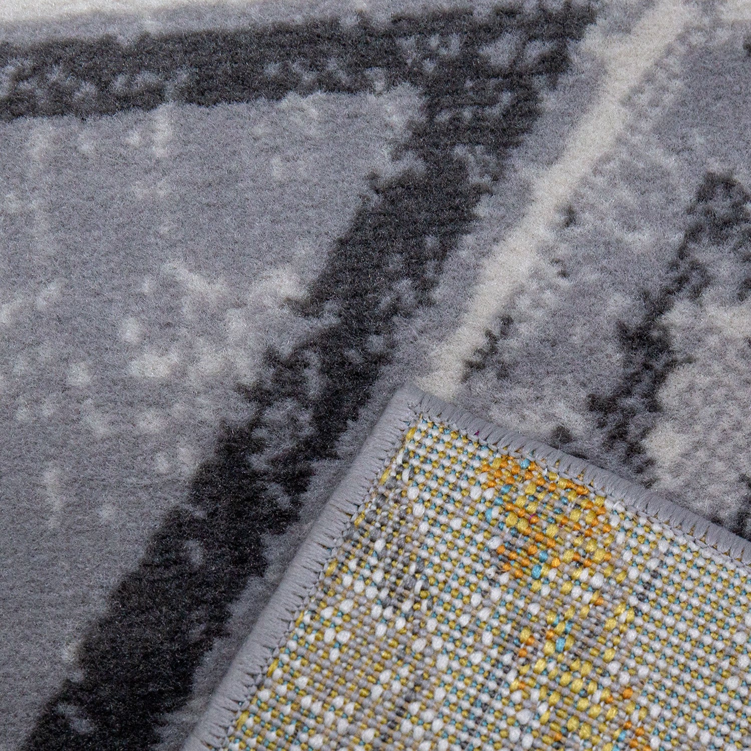 Teppich Wohnzimmer Schlafzimmer Flur Teppich Geometrisches Muster in Bunt