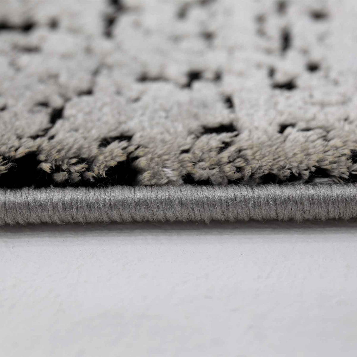 Rug for living room and bedroom, high-quality cotton rug with fringe-zoom-5