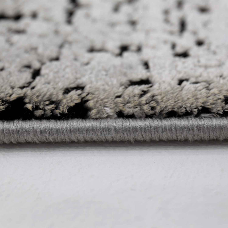 Rug for living room and bedroom, high-quality cotton rug with fringe-zoom-