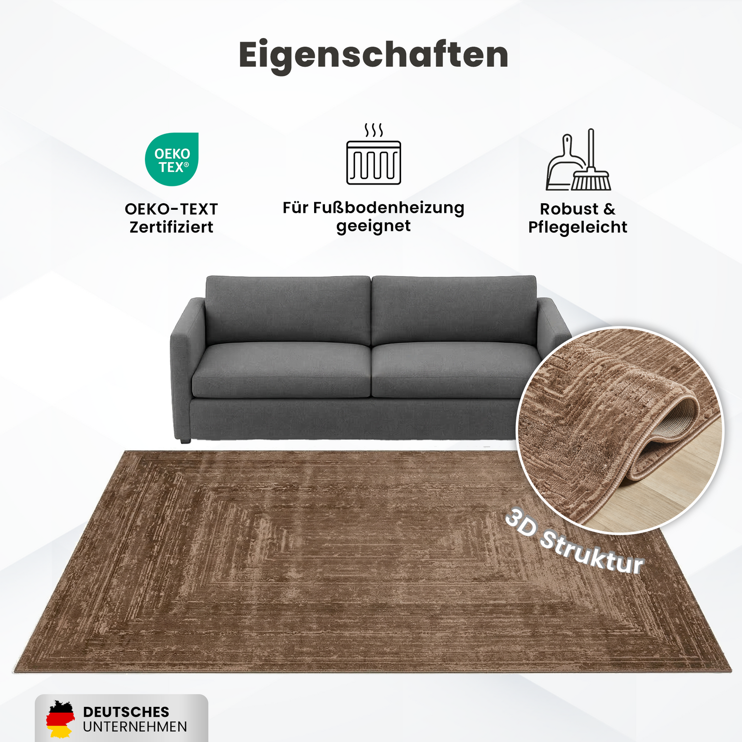 Modern rug for living room and bedroom with high and low border, high quality, 3D effect-zoom-37