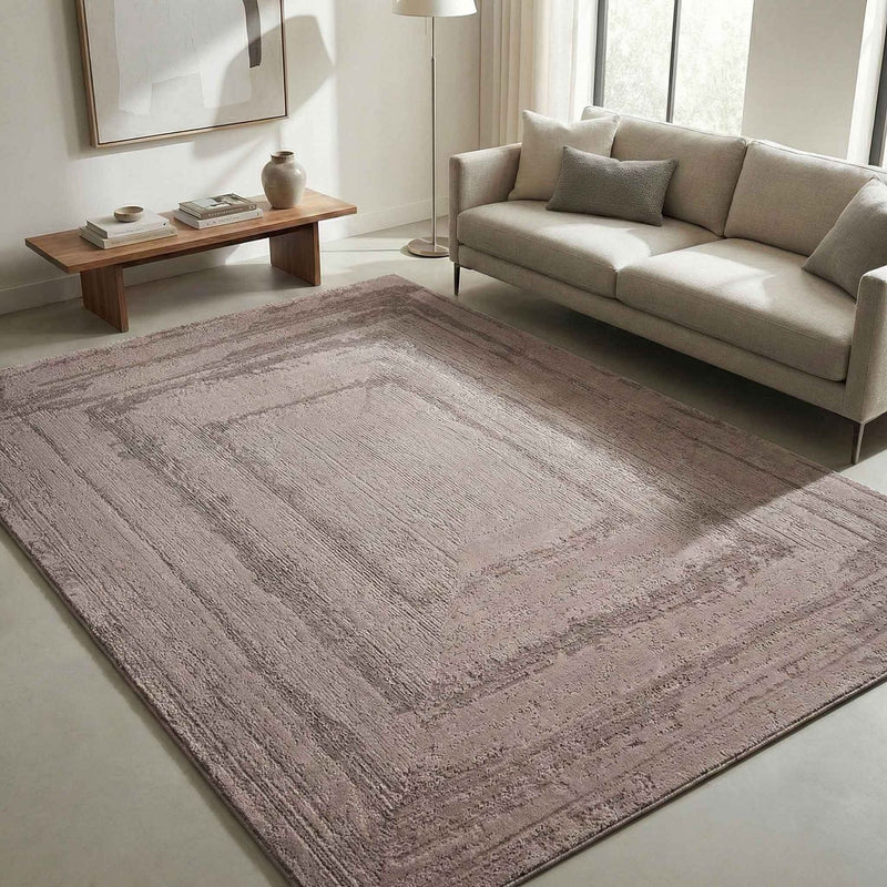 Modern rug for living room and bedroom with high and low border, high quality, 3D effect-zoom-