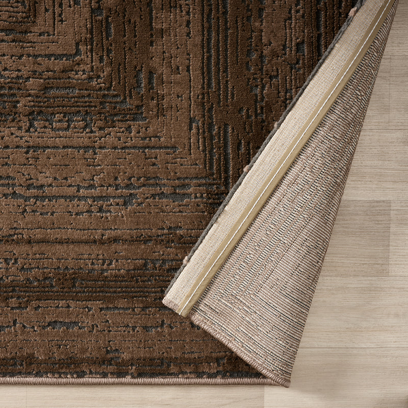 Modern rug for living room and bedroom with high and low border, high quality, 3D effect-zoom-