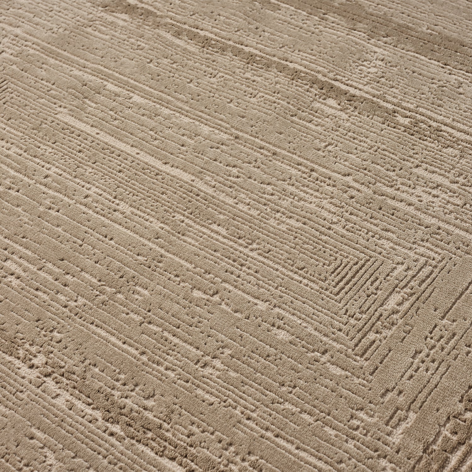 Premium Teppich Wohnzimmer Schlafzimmer Modern Hoch&Tief Bordüre – Kurzflor Teppich mit 3D Effekt-43