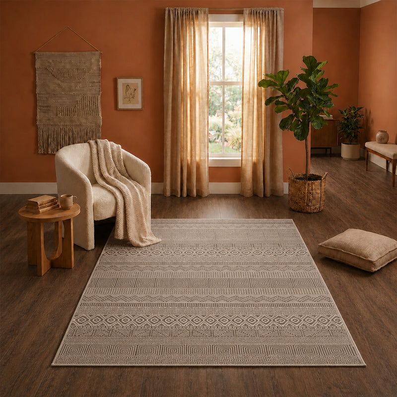 Teppich Wohnzimmer Schlafzimmer Skandinavisch Modern | Pflegeleicht | Qualitativ Hochwertig |-zoom-