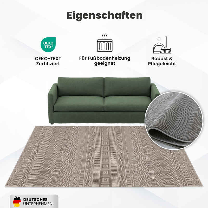 Teppich Wohnzimmer Schlafzimmer Skandinavisch Modern | Pflegeleicht | Qualitativ Hochwertig |-zoom-